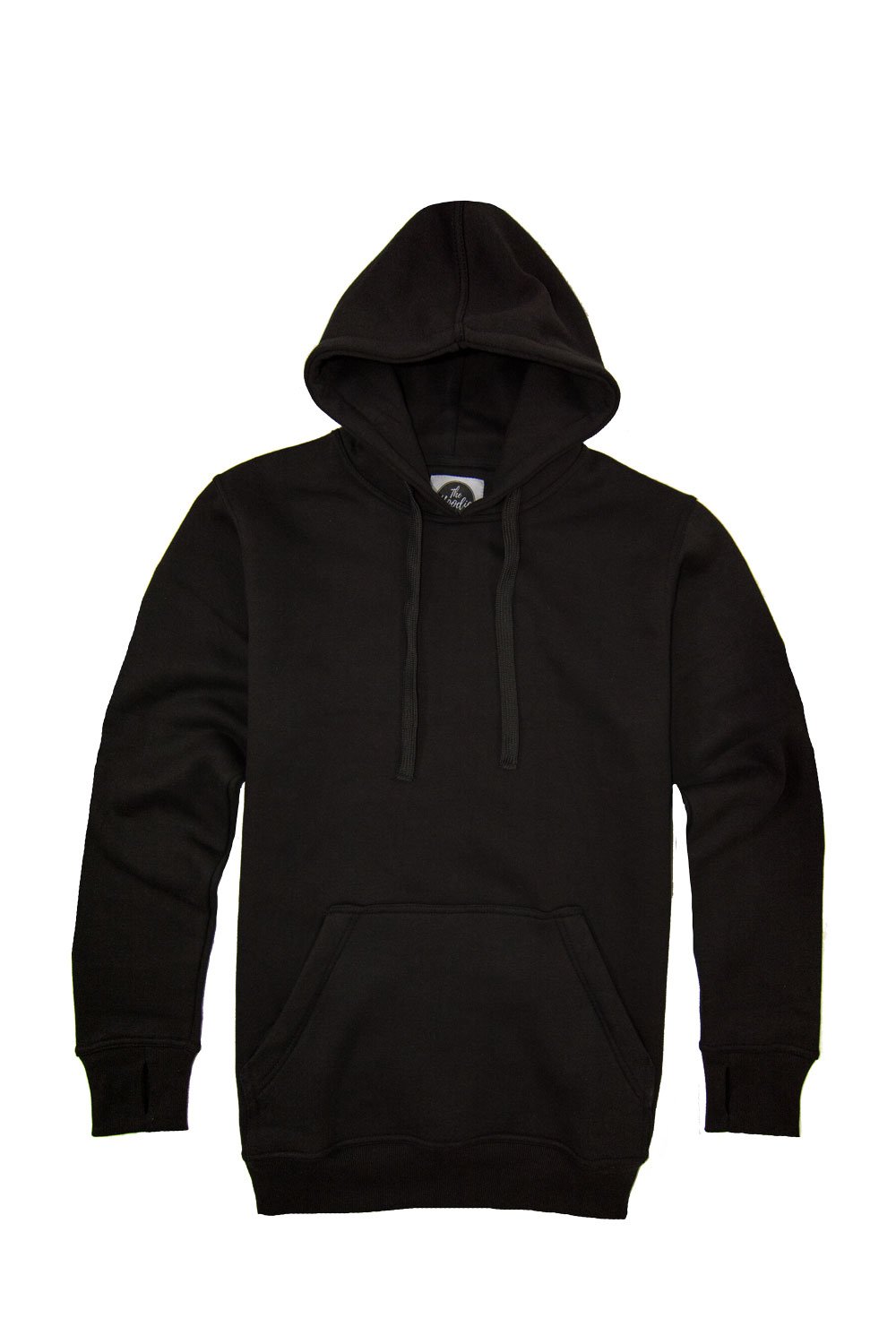 Tall black hoodie
