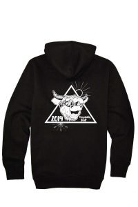 Blue cow hoodie